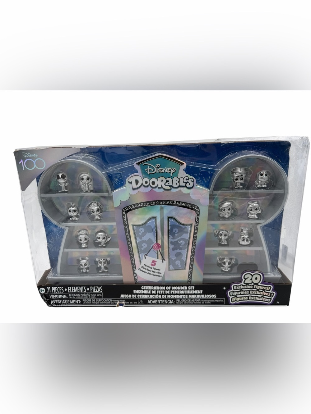 DISNEY DOORABLES 100 YEAR CELEBRATION OF WONDER SET Silver EXCLUSIVE Figure 21pc